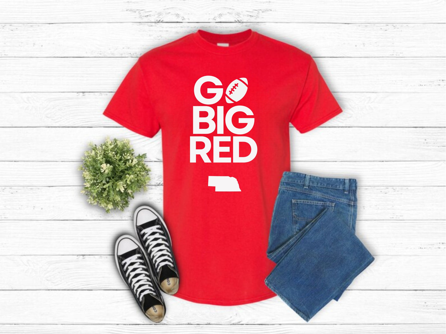 Go Big Red Simple T-Shirt