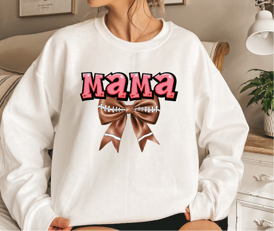 Football Mama Bow Design