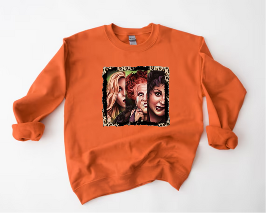 Sanderson Witch Faces Sweatshirt