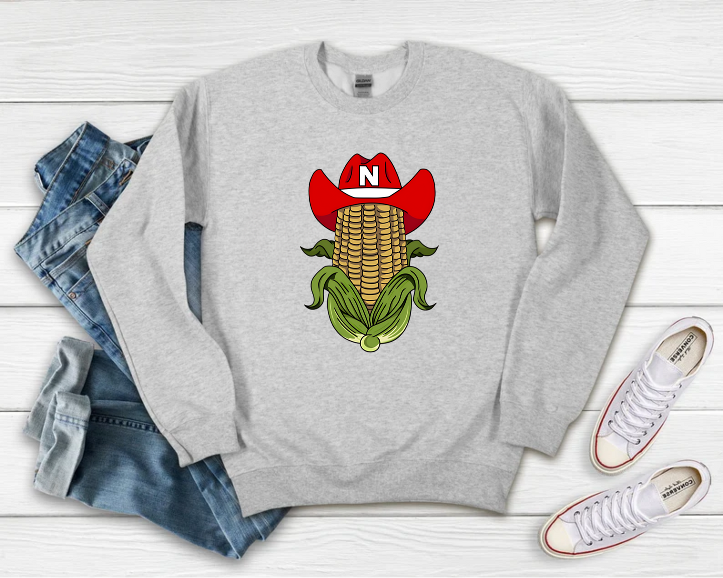 Nebraska Corn Cob Sweatshirt