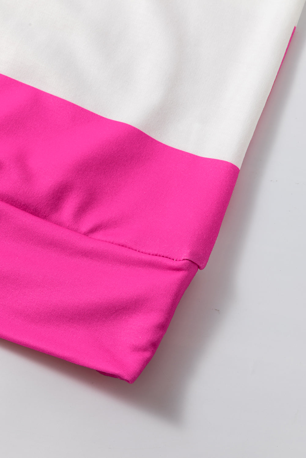 Light Pink Colorblock Drop Sleeve Top